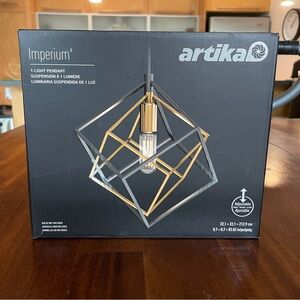 Artika Imperium Pendant Light Gold and Black